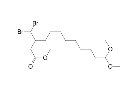 Methyl 3-(dibromomethyl)-12,12-dimethoxydodecanoate