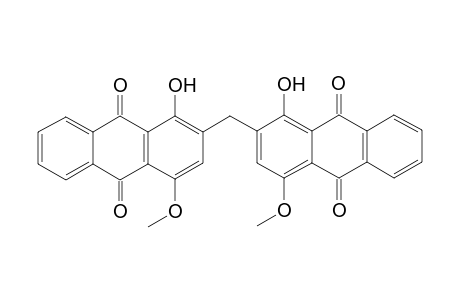 2,2'-Methylenbis(1-hydroxy-4-methoxy-9,10-anthraquinone)