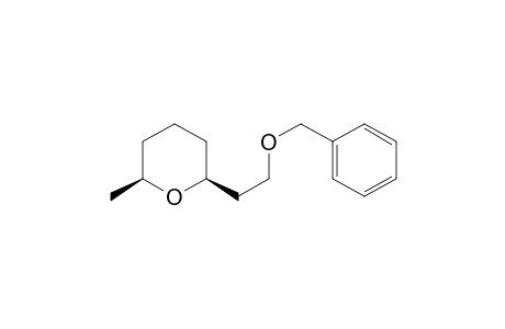 2H-Pyran, tetrahydro-2-methyl-6-[2-(phenylmethoxy)ethyl]-, cis-