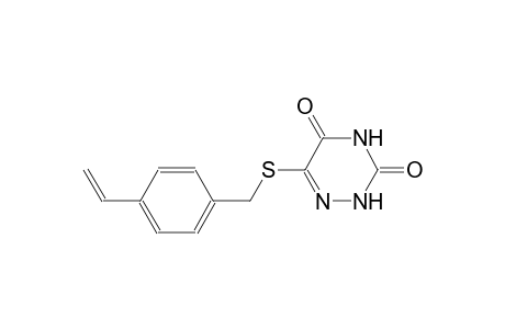 1,2,4-triazine-3,5(2H,4H)-dione, 6-[[(4-ethenylphenyl)methyl]thio]-