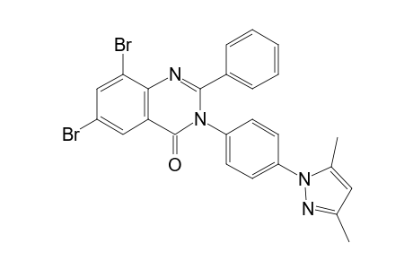 6,8-Dibromo-3-[4-(3,5-dimethyl-pyrazol-1-yl)-phenyl]-2-phenyl-3H-quinazolin-4-one