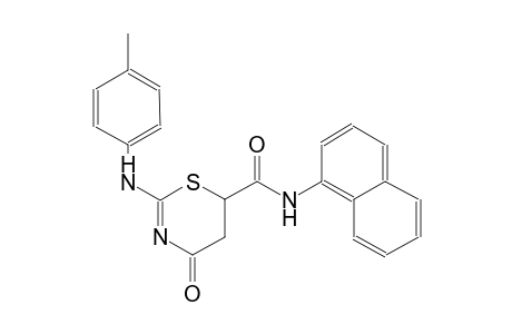 N-(1-naphthyl)-4-oxo-2-(4-toluidino)-5,6-dihydro-4H-1,3-thiazine-6-carboxamide