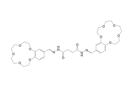 N,N'-bis(2,5,8,11,14-pentaoxabicyclo[13.4.0]nonadeca-1(15),16,18-trien-17-ylmethyleneamino)butanediamide