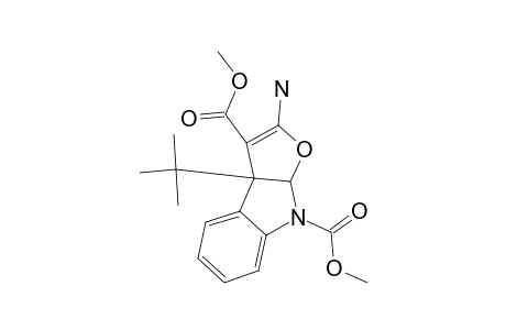 CIS-(+/-)-DIMETHYL-3A,8A-DIHYDRO-3A-TERT.-BUTYL-2-AMINO-8H-FURO-[2,3-B]-INDOLE-3,8-DICARBOXYLATE