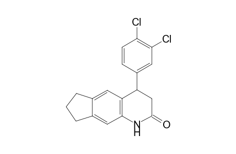 4-(3,4-Dichlorophenyl)-1,3,4,6,7,8-hexahydro-2H-cyclopenta[g]quinolin-2-one