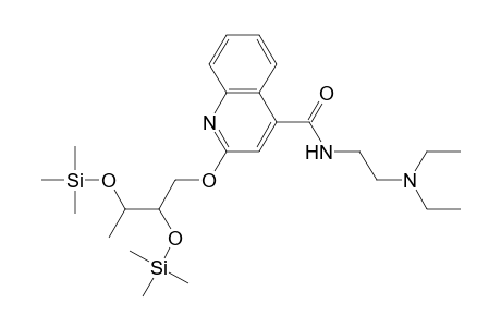 2-(2,3-Ditrimethylsilyloxybutoxy)-n-(2-(diethylamino)ethyl)-4-quinolinecarboxamide