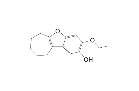 3-Ethoxy-7,8,9,10-tetrahydro-6H-cyclohepta[b]benzofuran-2-ol