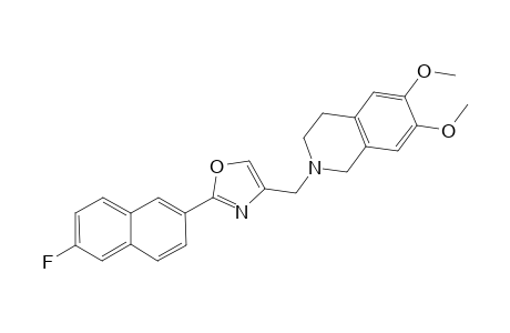 2-((2-(2-fluoronaphthalen-6-yl)oxazol-4-yl)methyl)1,2,3,4-tetrahydro-6,7-dimethoxyisoquinoline