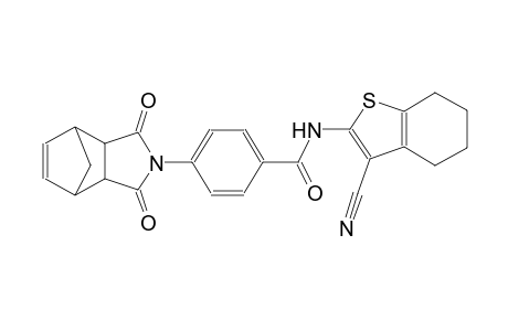 N-(3-cyano-4,5,6,7-tetrahydro-1-benzothien-2-yl)-4-(3,5-dioxo-4-azatricyclo[5.2.1.0~2,6~]dec-8-en-4-yl)benzamide