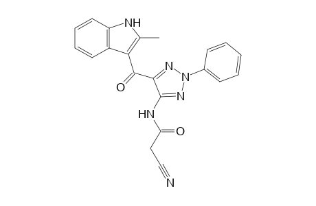 2-Cyano-N-[5-(2-methyl-1H-indole-3-carbonyl)-2-phenyl-2H-1,2,3-triazol-4-yl]acetamide