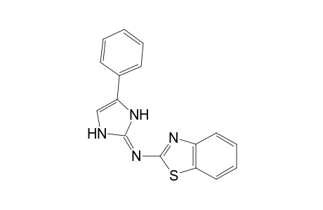 N-[(2Z)-4-Phenyl-1,3-dihydro-2H-imidazol-2-ylidene]-1,3-benzothiazol-2-amine