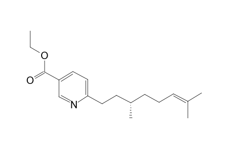 Ethyl (S)-6-(3,7-dimethyloct-6-en-1-yl)nicotinate