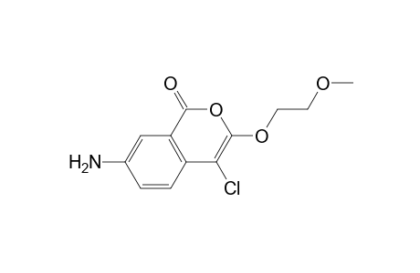 7-Amino-4-chloro-3-(2-methoxyethoxy)-2-benzopyran-1-one