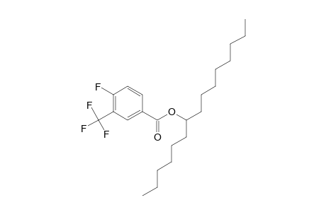 4-Fluoro-3-trifluoromethylbenzoic acid, 7-pentadecyl ester