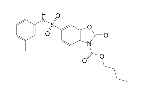 butyl 2-oxo-6-(3-toluidinosulfonyl)-1,3-benzoxazole-3(2H)-carboxylate