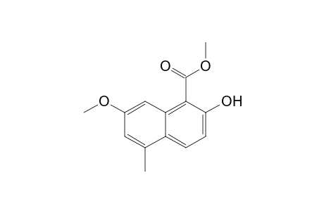 2-hydroxy-7-methoxy-5-methyl-1-naphthalenecarboxylic acid methyl ester