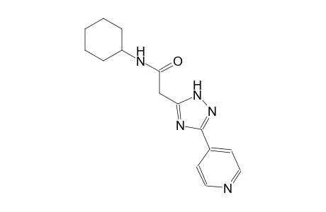 1H-1,2,4-triazole-5-acetamide, N-cyclohexyl-3-(4-pyridinyl)-