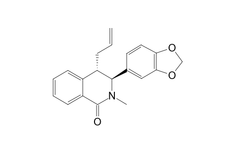 trans-3-(1,3-benzodioxo-5-yl)-2-methyl-4-(2-propenyl)-3,4-dihydro-1(2H)-isoquinolone