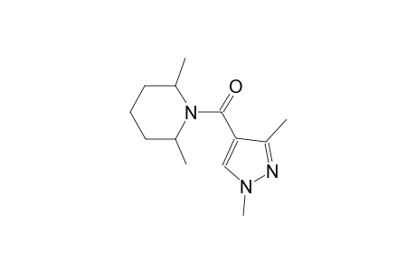 1-[(1,3-dimethyl-1H-pyrazol-4-yl)carbonyl]-2,6-dimethylpiperidine