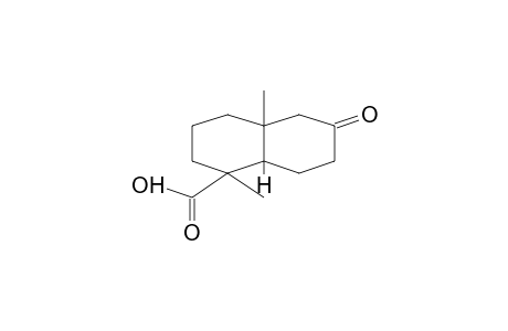 1-NAPHTALENECARBOXYLIC ACID, DECAHYDRO-1,4a-DIMETHYL-6-OXO-