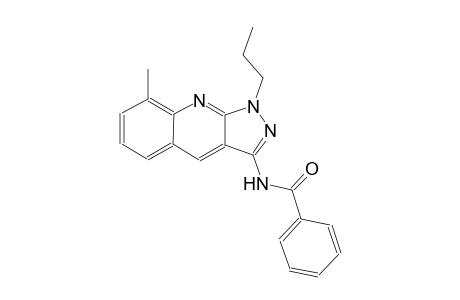 N-(8-methyl-1-propyl-1H-pyrazolo[3,4-b]quinolin-3-yl)benzamide