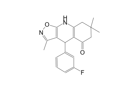 isoxazolo[5,4-b]quinolin-5(6H)-one, 4-(3-fluorophenyl)-4,7,8,9-tetrahydro-3,7,7-trimethyl-