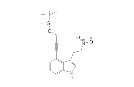 4-[(3'-t-Butyldimethylsilyl)oxy-1'-propyn-1'-yl]-1-methyl-3-(2'-nitroethyl)indole