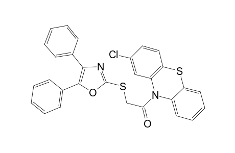 1-(2-Chloranylphenothiazin-10-yl)-2-[(4,5-diphenyl-1,3-oxazol-2-yl)sulfanyl]ethanone