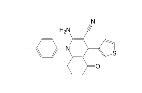 3-quinolinecarbonitrile, 2-amino-1,4,5,6,7,8-hexahydro-1-(4-methylphenyl)-5-oxo-4-(3-thienyl)-