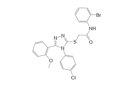 N-(2-bromophenyl)-2-{[4-(4-chlorophenyl)-5-(2-methoxyphenyl)-4H-1,2,4-triazol-3-yl]sulfanyl}acetamide