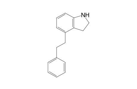 2,3-Dihydro-4-(2'-phenylethyl)-1H-indole