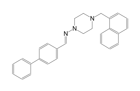1-piperazinamine, N-[(E)-[1,1'-biphenyl]-4-ylmethylidene]-4-(1-naphthalenylmethyl)-