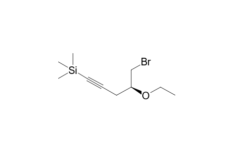 (S)-1-Bromo-2-ethoxy-5-trimethylsilyl-4-pentyne