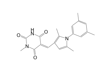 (5E)-5-{[1-(3,5-dimethylphenyl)-2,5-dimethyl-1H-pyrrol-3-yl]methylene}-1-methyl-2,4,6(1H,3H,5H)-pyrimidinetrione