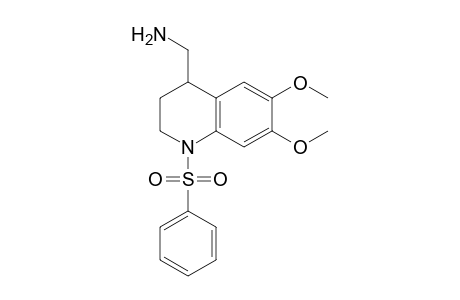 (+-)-4-(Aminomethyl)-1-N-(Phenylsulfonyl)-6,7-dimethoxy-1,2,3,4-tetrahydroquinoline