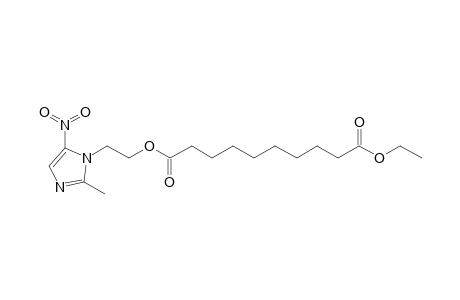 Sebacic acid, ethyl 2-(2-methyl-5-nitro-1H-imidazol-1-yl)ethyl ester