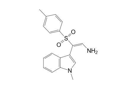 (E)-2-(1-methyl-3-indolyl)-2-(4-methylphenyl)sulfonylethenamine
