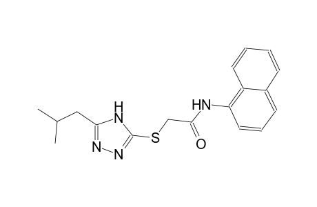 2-[(5-isobutyl-4H-1,2,4-triazol-3-yl)sulfanyl]-N-(1-naphthyl)acetamide