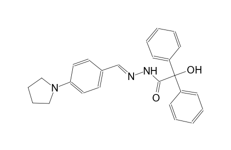 2-hydroxy-2,2-diphenyl-N'-{(E)-[4-(1-pyrrolidinyl)phenyl]methylidene}acetohydrazide