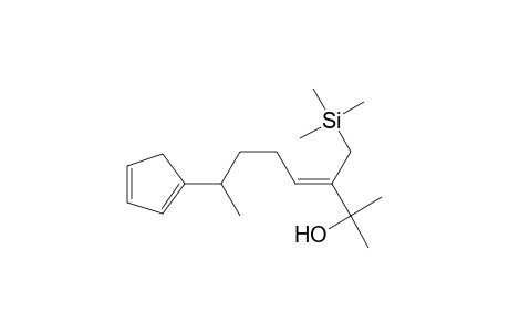 3-Octen-2-ol, 7-(1,3-cyclopentadien-1-yl)-2-methyl-3-[(trimethylsilyl)methyl]-, (Z)-(.+-.)-
