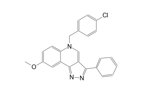 5H-pyrazolo[4,3-c]quinoline, 5-[(4-chlorophenyl)methyl]-8-methoxy-3-phenyl-