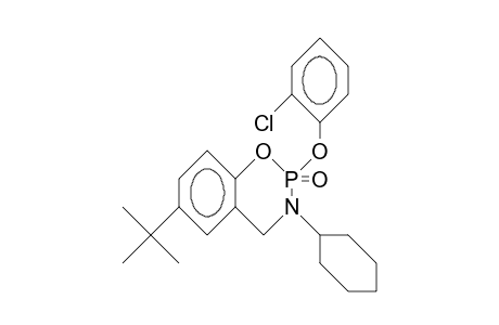 6-tert-Butyl-2-(2-chloro-phenoxy)-3-cyclohexyl-3,4-dihydro-2H-1,3,2-benzoxazaphosphorine 2-oxide
