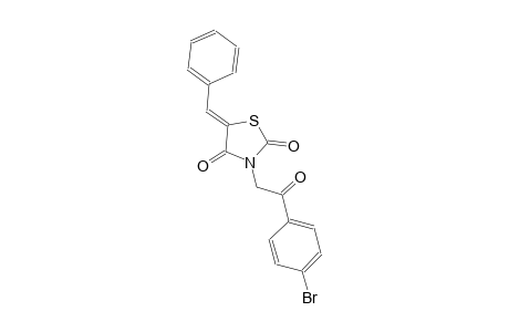 (5Z)-5-benzylidene-3-[2-(4-bromophenyl)-2-oxoethyl]-1,3-thiazolidine-2,4-dione