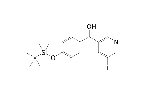 (4-((tert-Butyldimethylsilyl)oxy)phenyl)(5-iodopyridin-3-yl)methanol