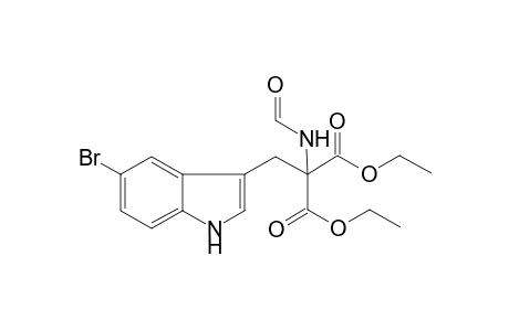 Diethyl 2-[(5-bromo-1H-indol-3-yl)methyl]-2-(formylamino)malonate