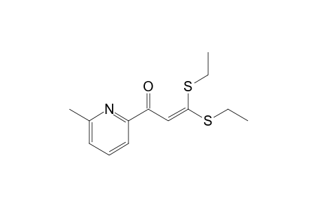 2-(3',3'-Bis(ethylthio)-1'-oxoprop-2'-en-1'-yl)-6-methylpyridine