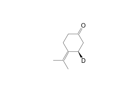 Cyclohexanone-3-D, 4-(1-methylethylidene)-, (R)-