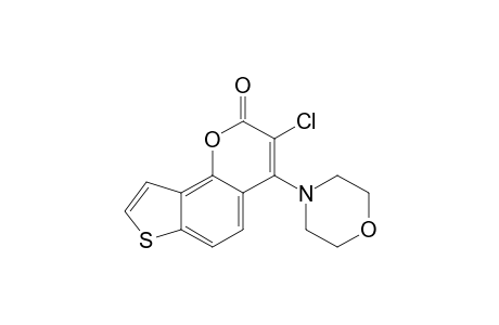 3-chloro-4-morpholine-2H-thieno[2,3-h][1]benzopyran-2-one