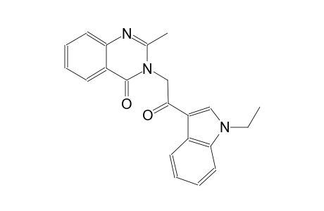4(3H)-quinazolinone, 3-[2-(1-ethyl-1H-indol-3-yl)-2-oxoethyl]-2-methyl-