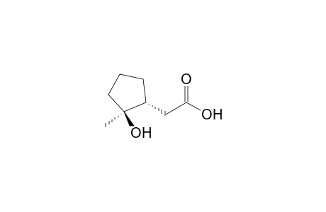 (1R*,2S*)-2-(2-Methyl-2-hydroxycyclopent-1-yl)acetic acid